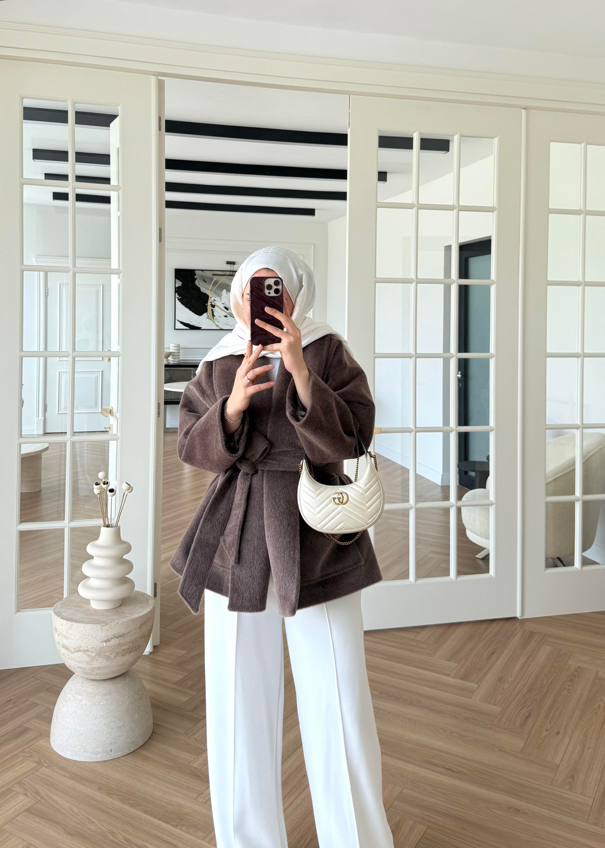 Kemerli Kaban Kahverengi