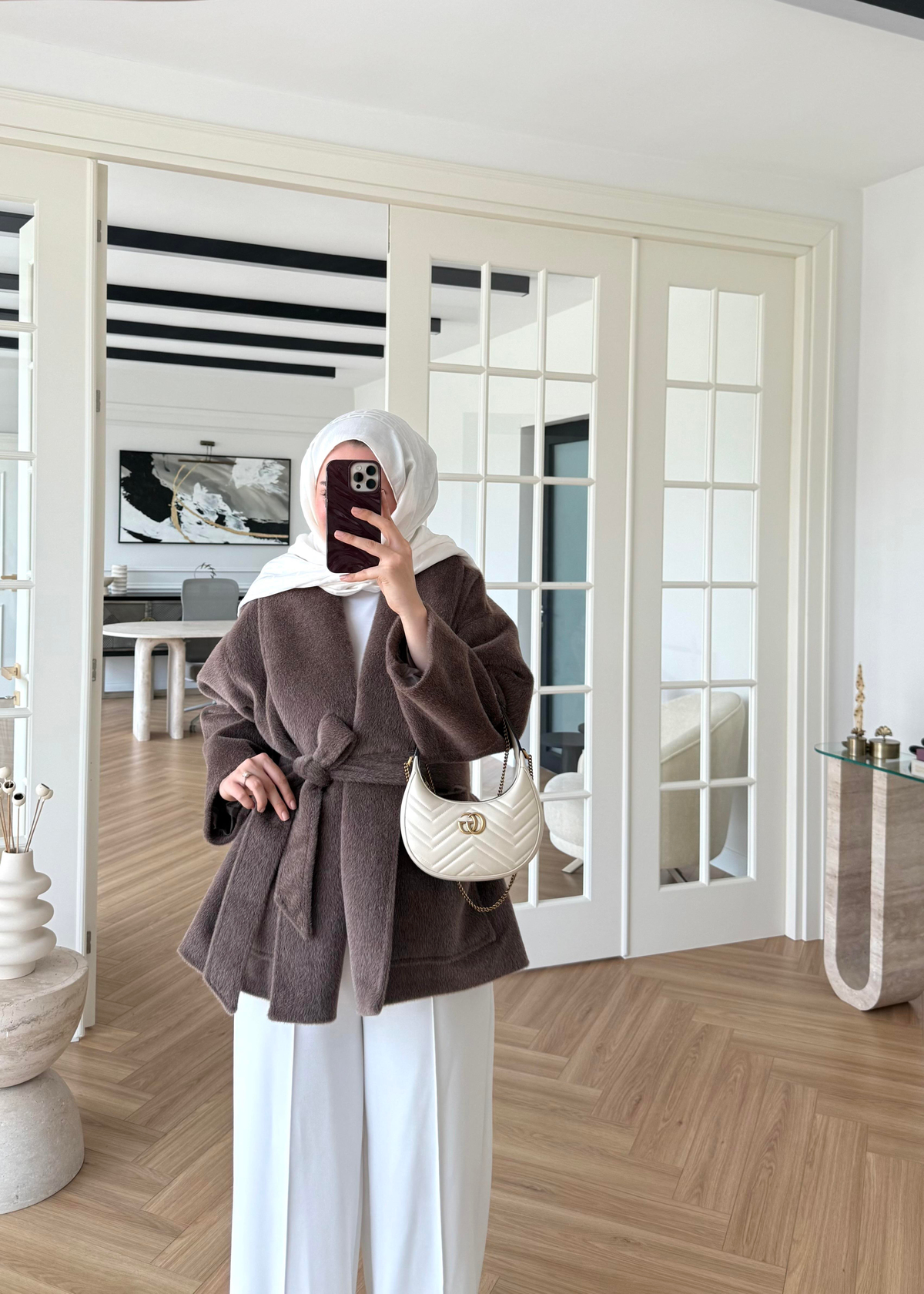 Kemerli Kaban Kahverengi