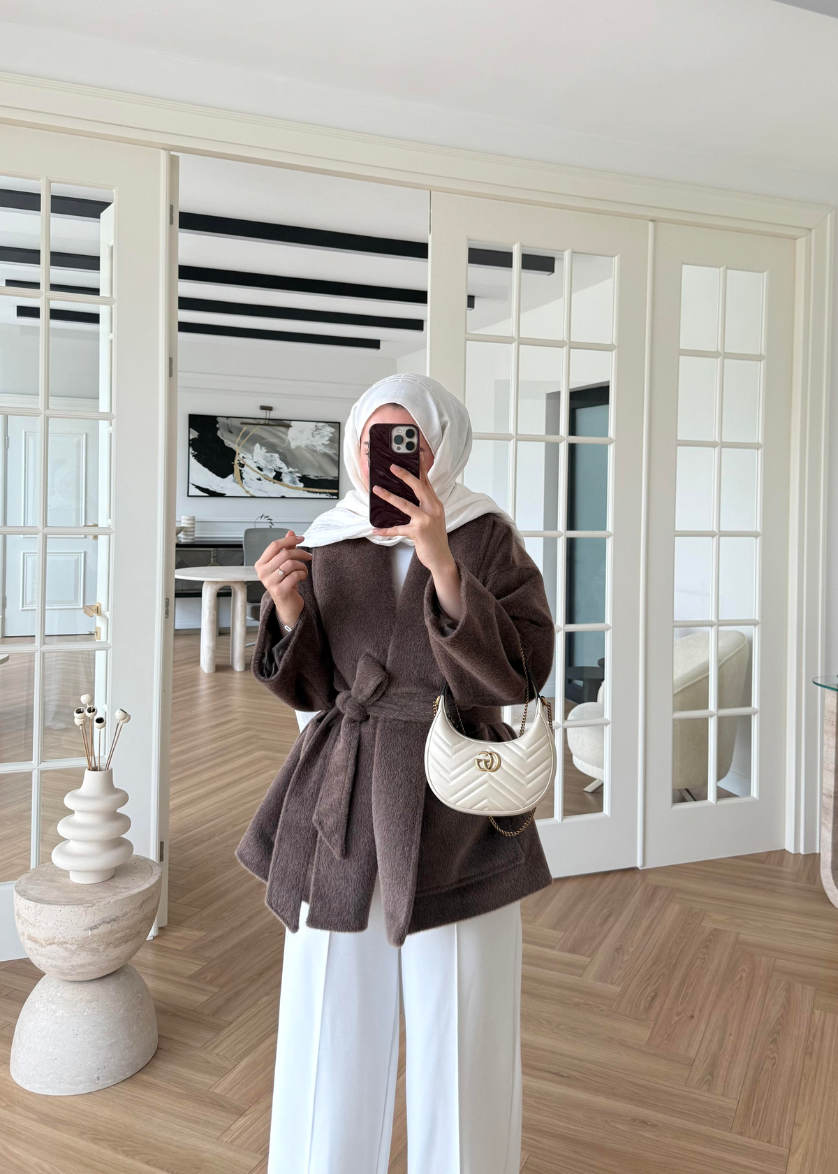 Kemerli Kaban Kahverengi