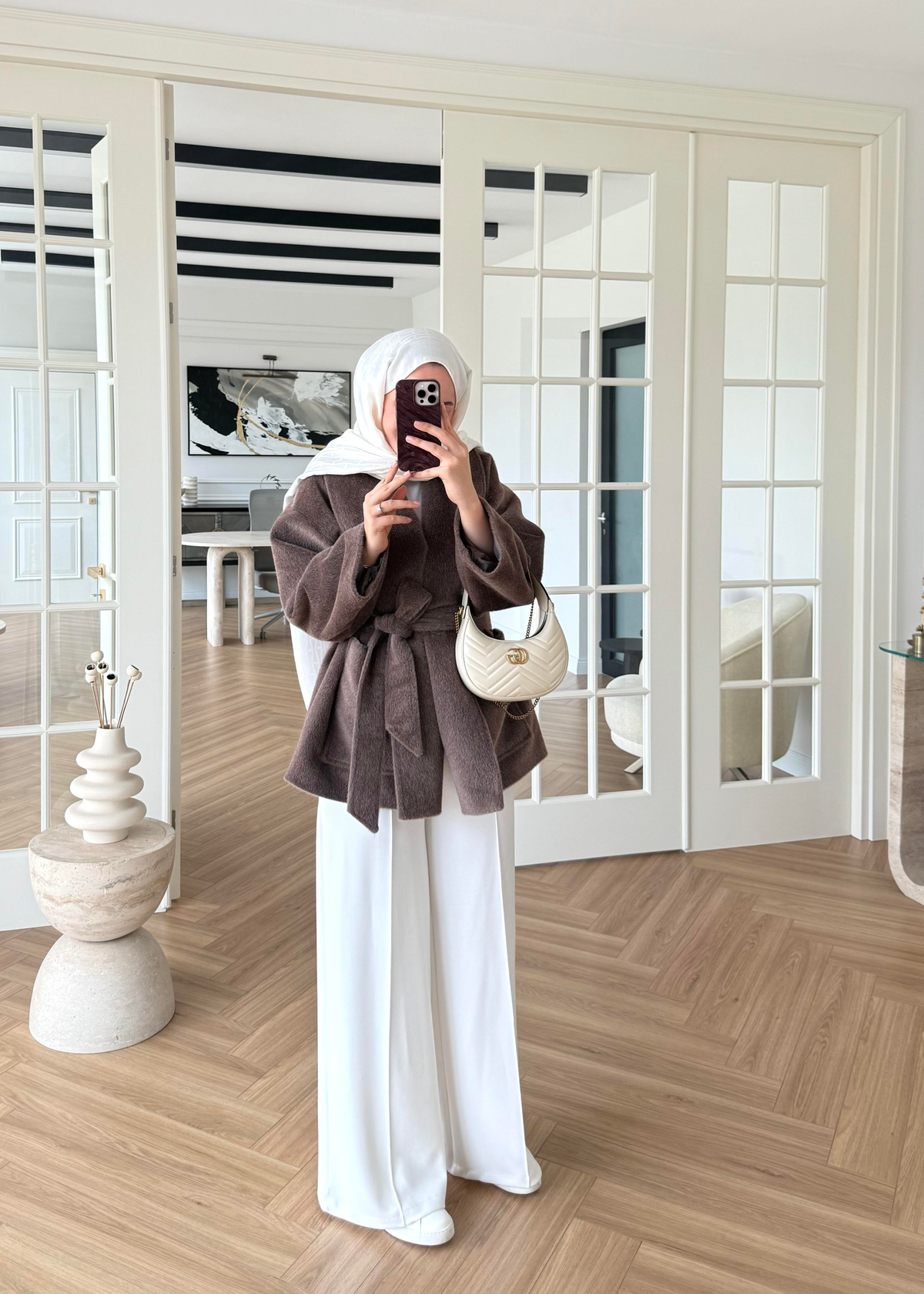 Kemerli Kaban Kahverengi