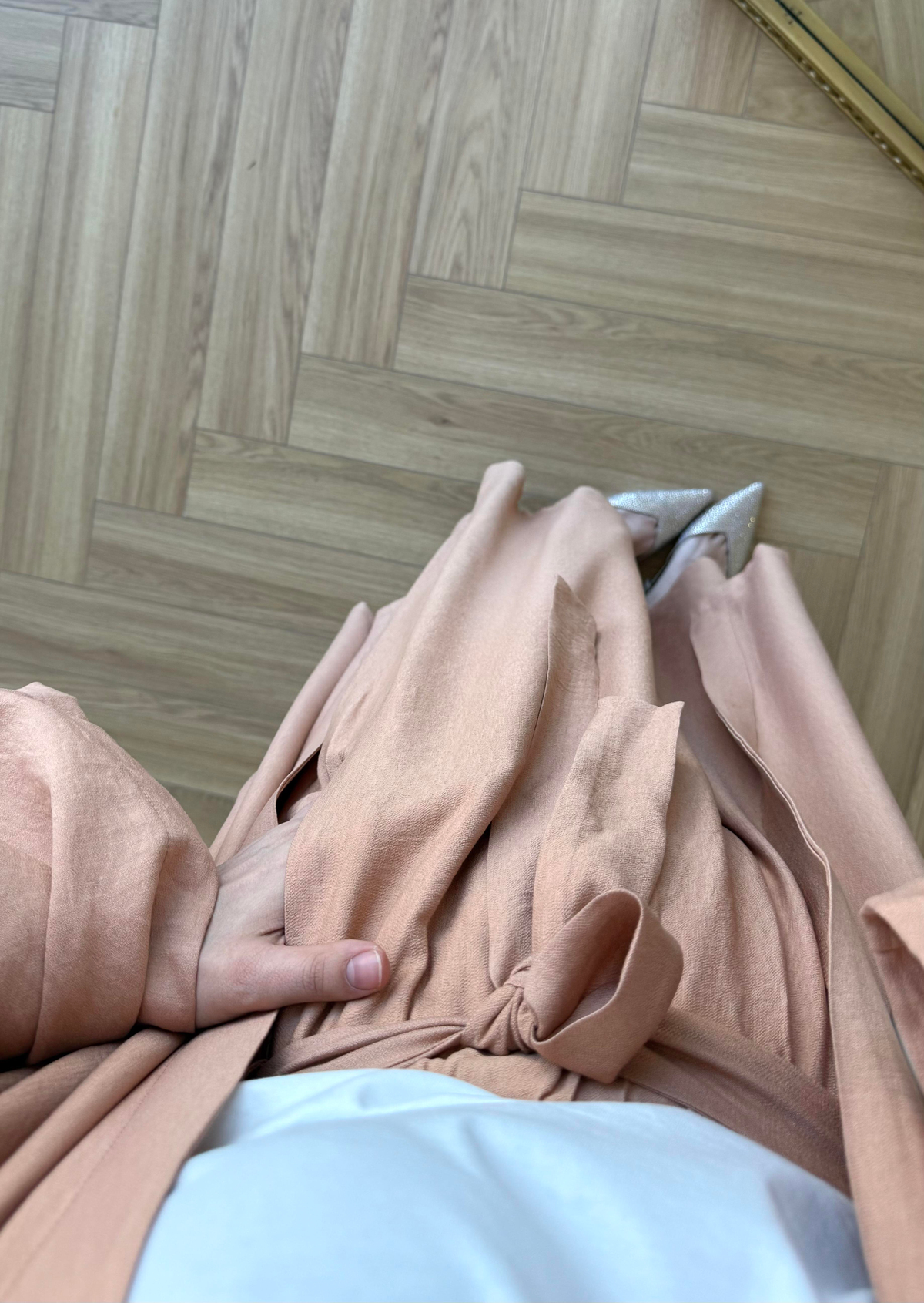 Keten Kimono Takım Somon