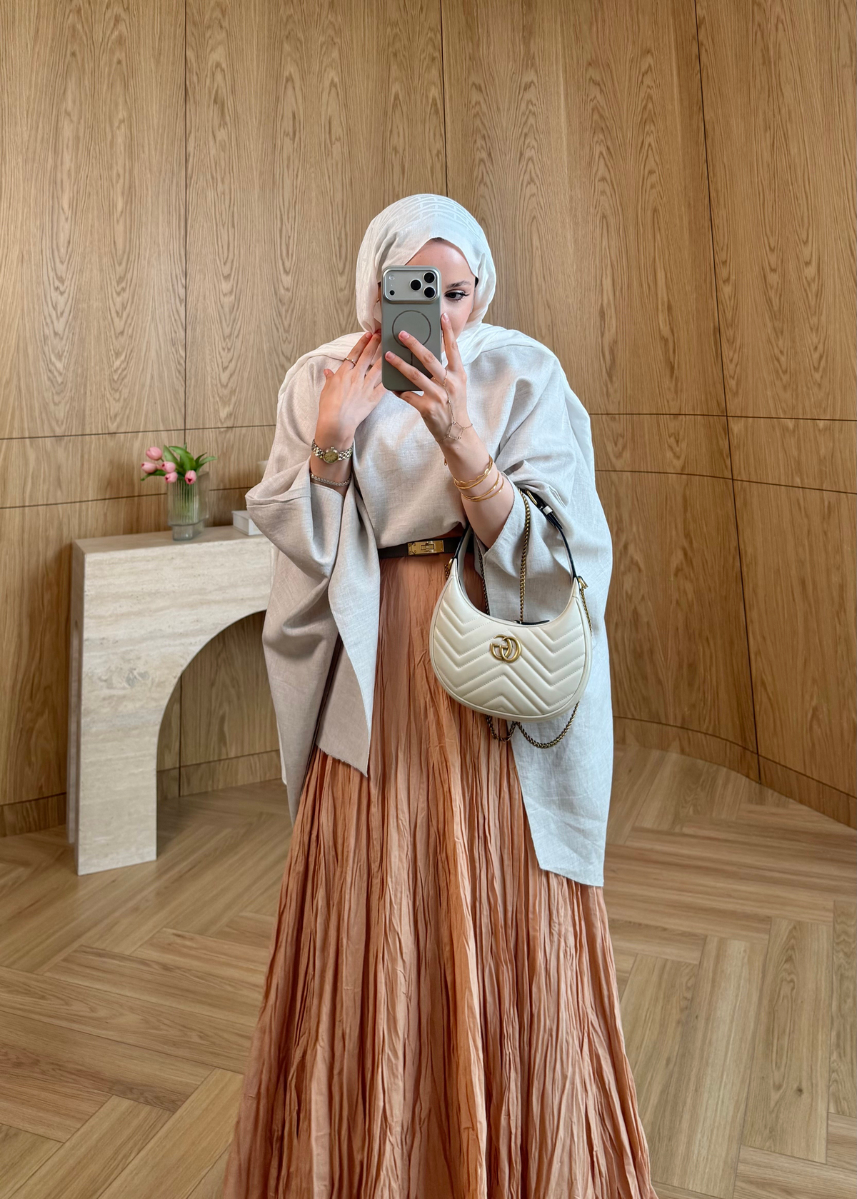 Kırışık Pileli Etek Yavruağzı