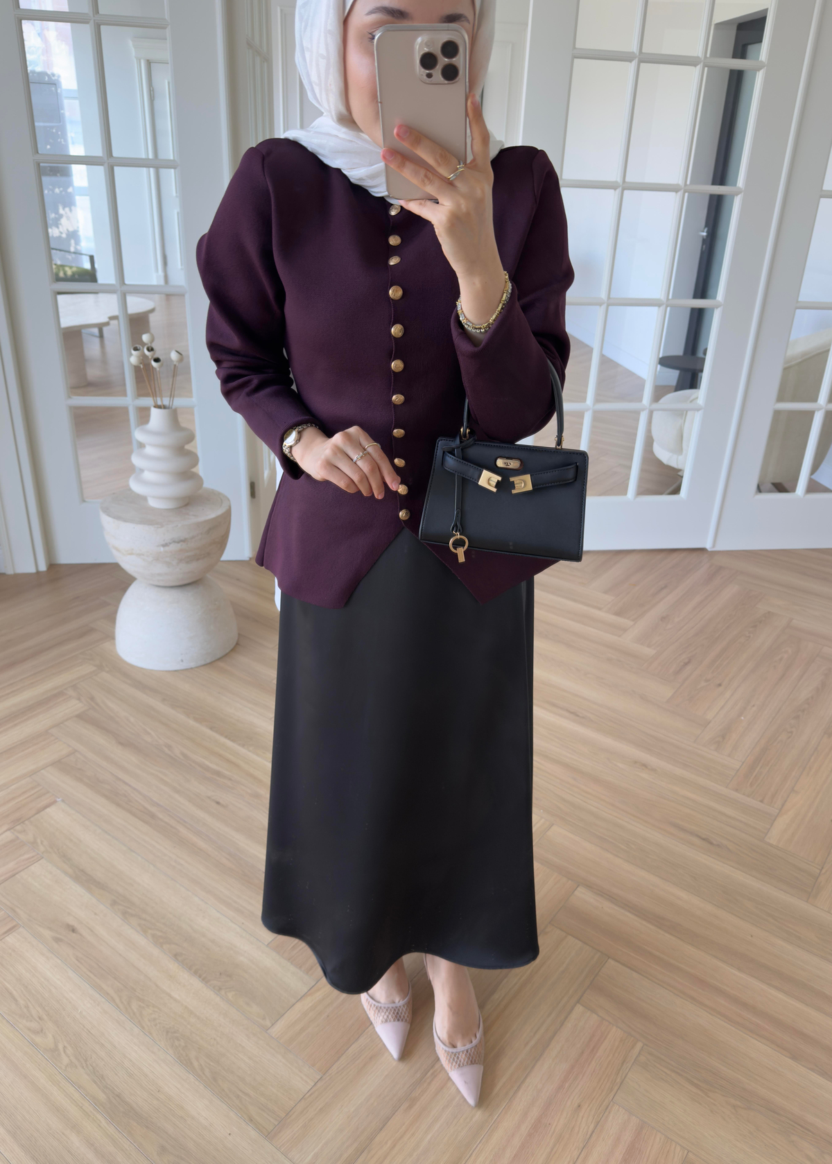 Kloş Zra Saten Etek Siyah