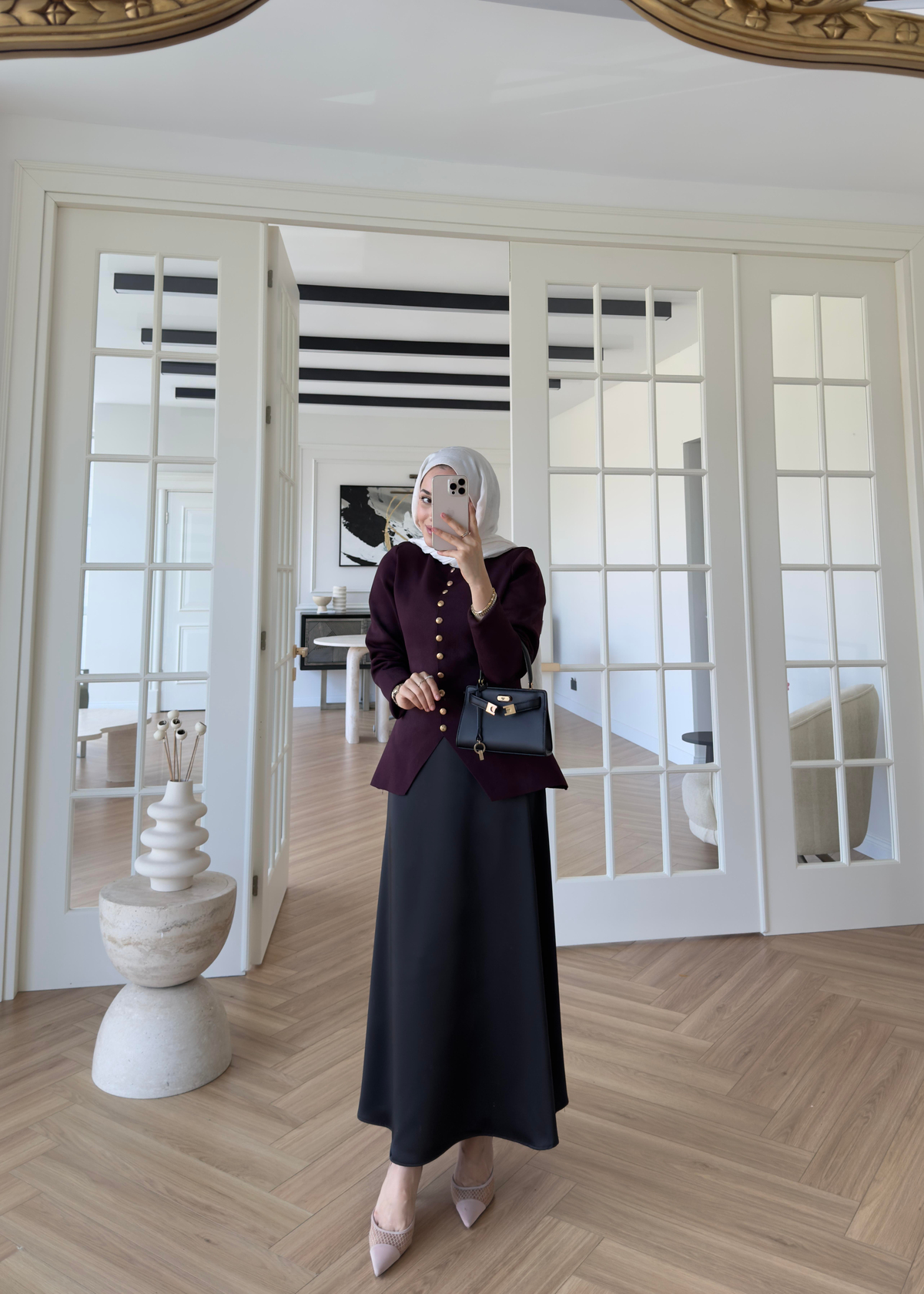 Kloş Zra Saten Etek Siyah