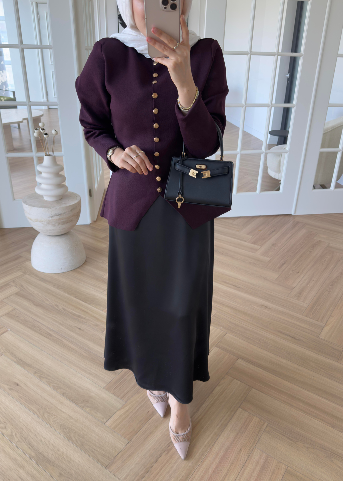 Kloş Zra Saten Etek Siyah