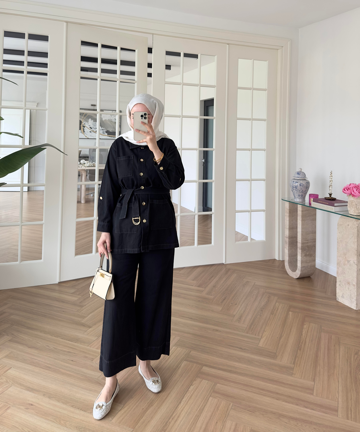 Lara Denim Takım Siyah