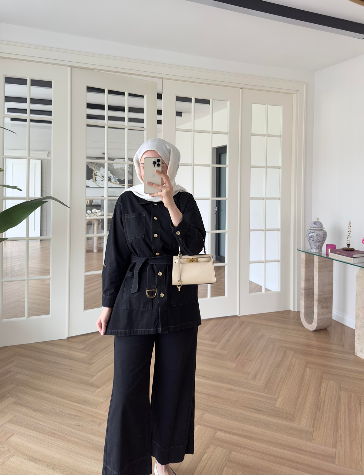Lara Denim Takım Siyah