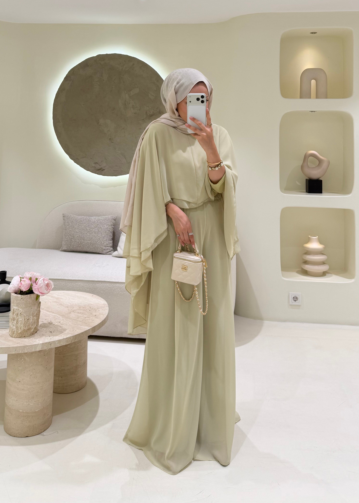 Lavena Şifon Takım Lime