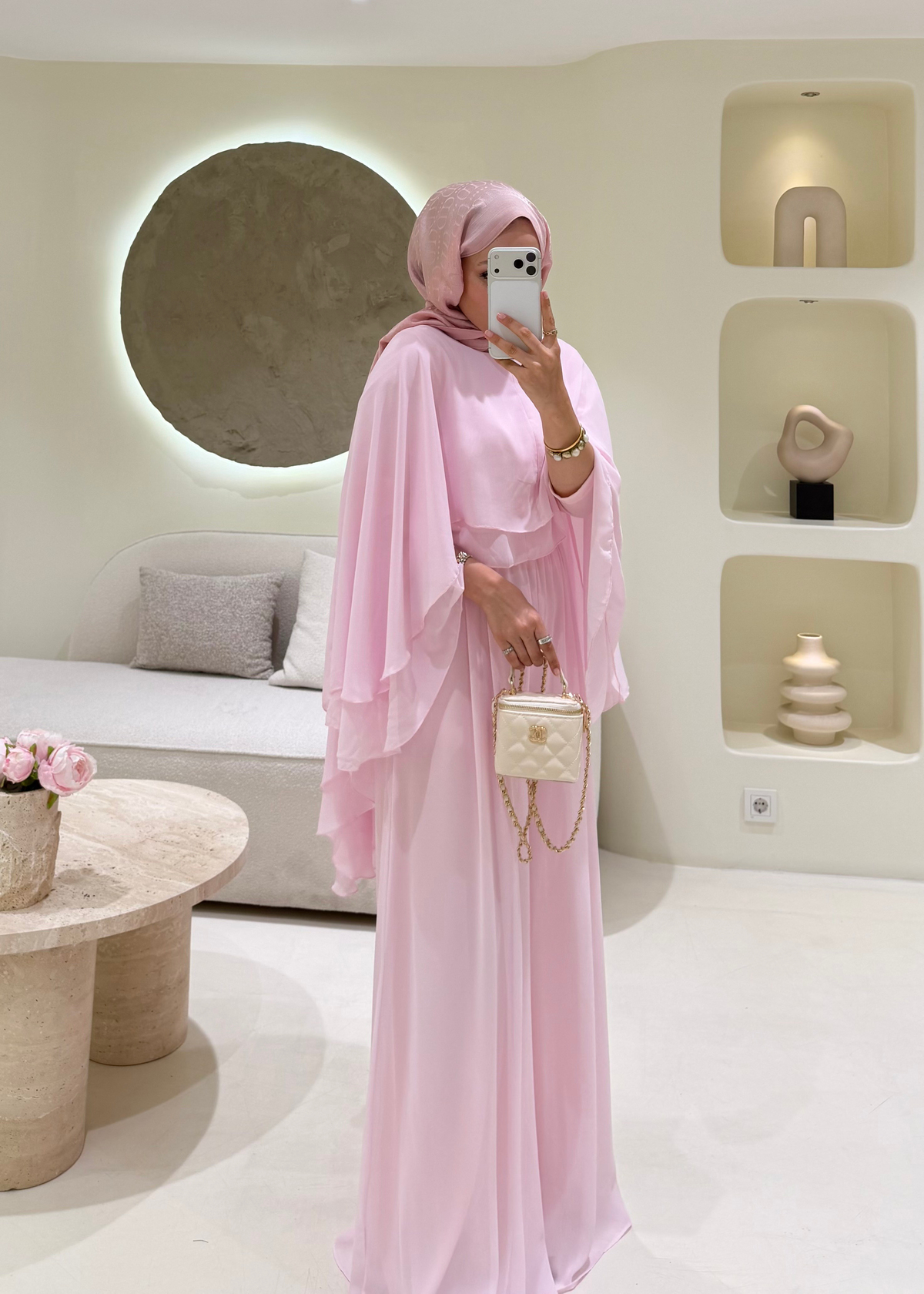 Lavena Şifon Takım Pembe