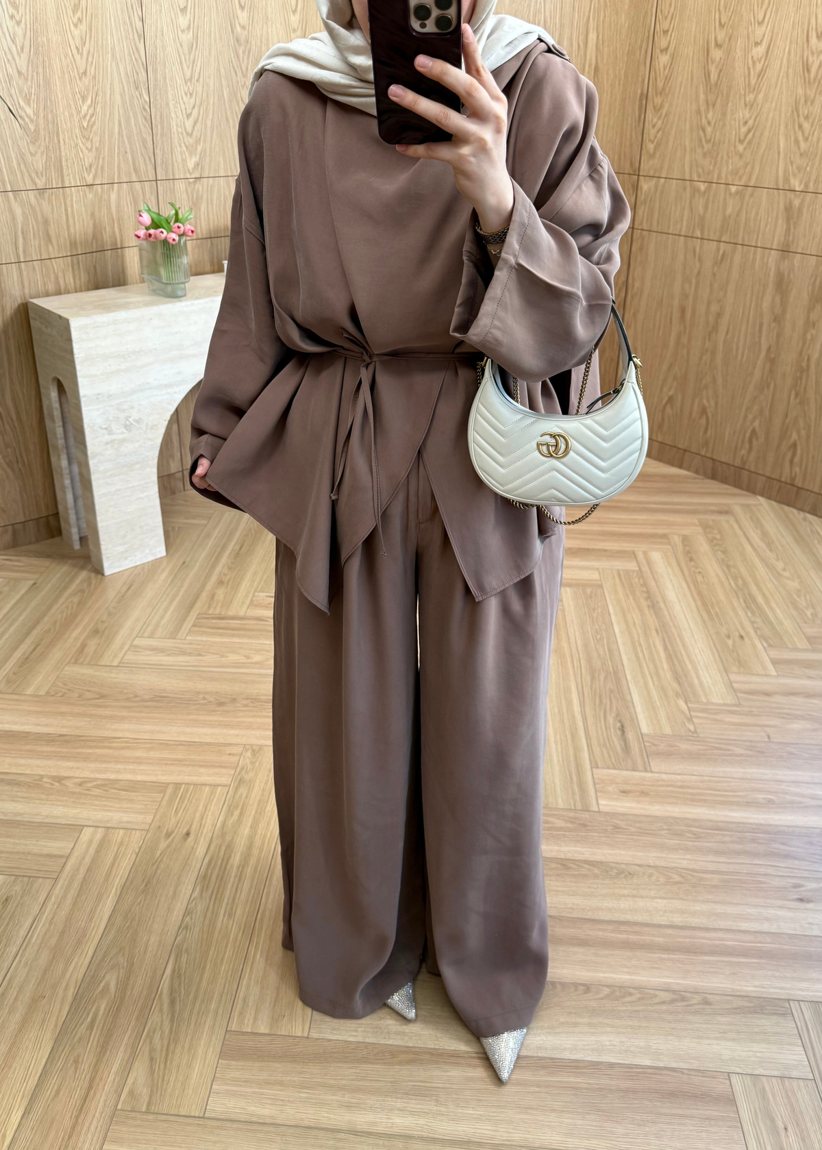 Lioren Kruvaze Yakalı Takım Camel