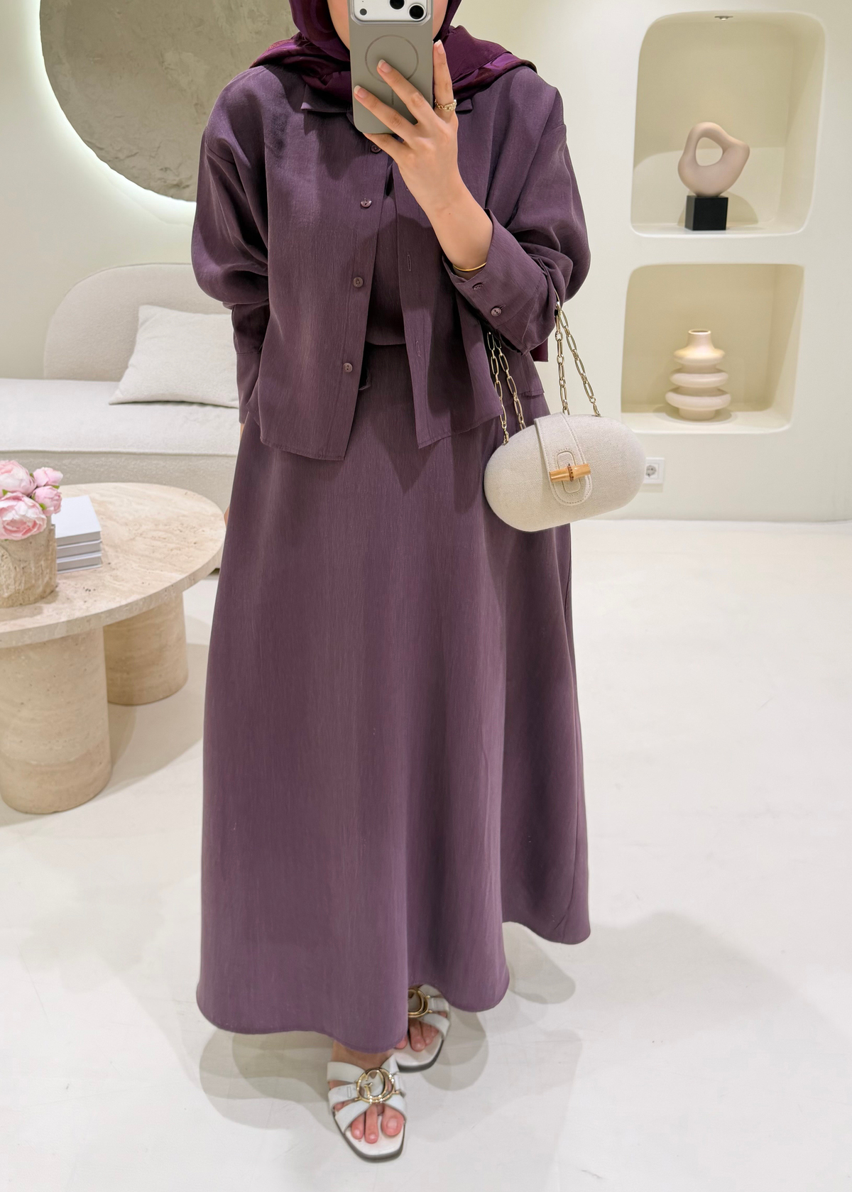 Lunera Takım Burgundy