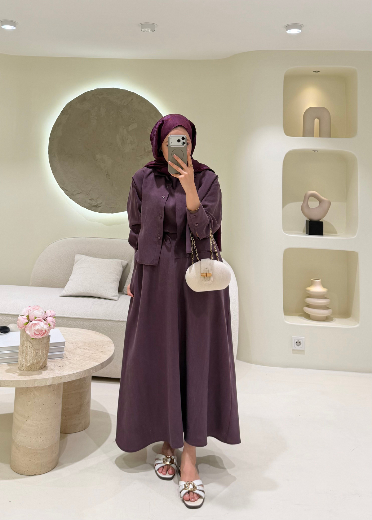 Lunera Takım Burgundy