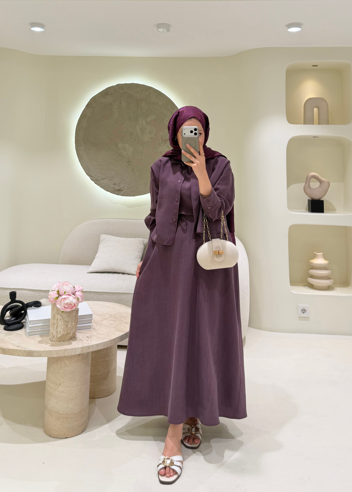 Lunera Takım Burgundy