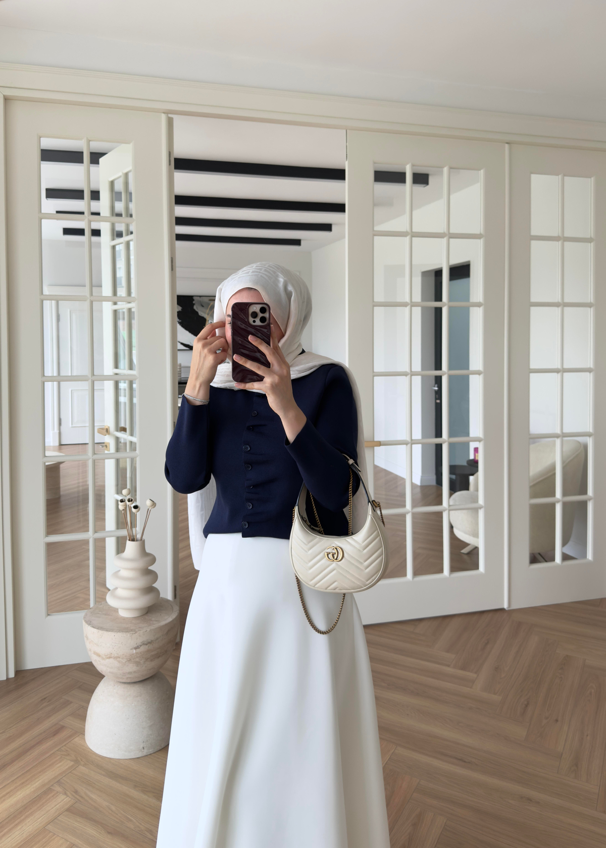 Luvi Çelik Örme Hırka Lacivert