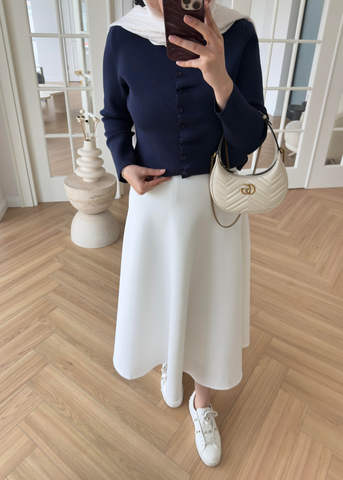 Luvi Çelik Örme Hırka Lacivert