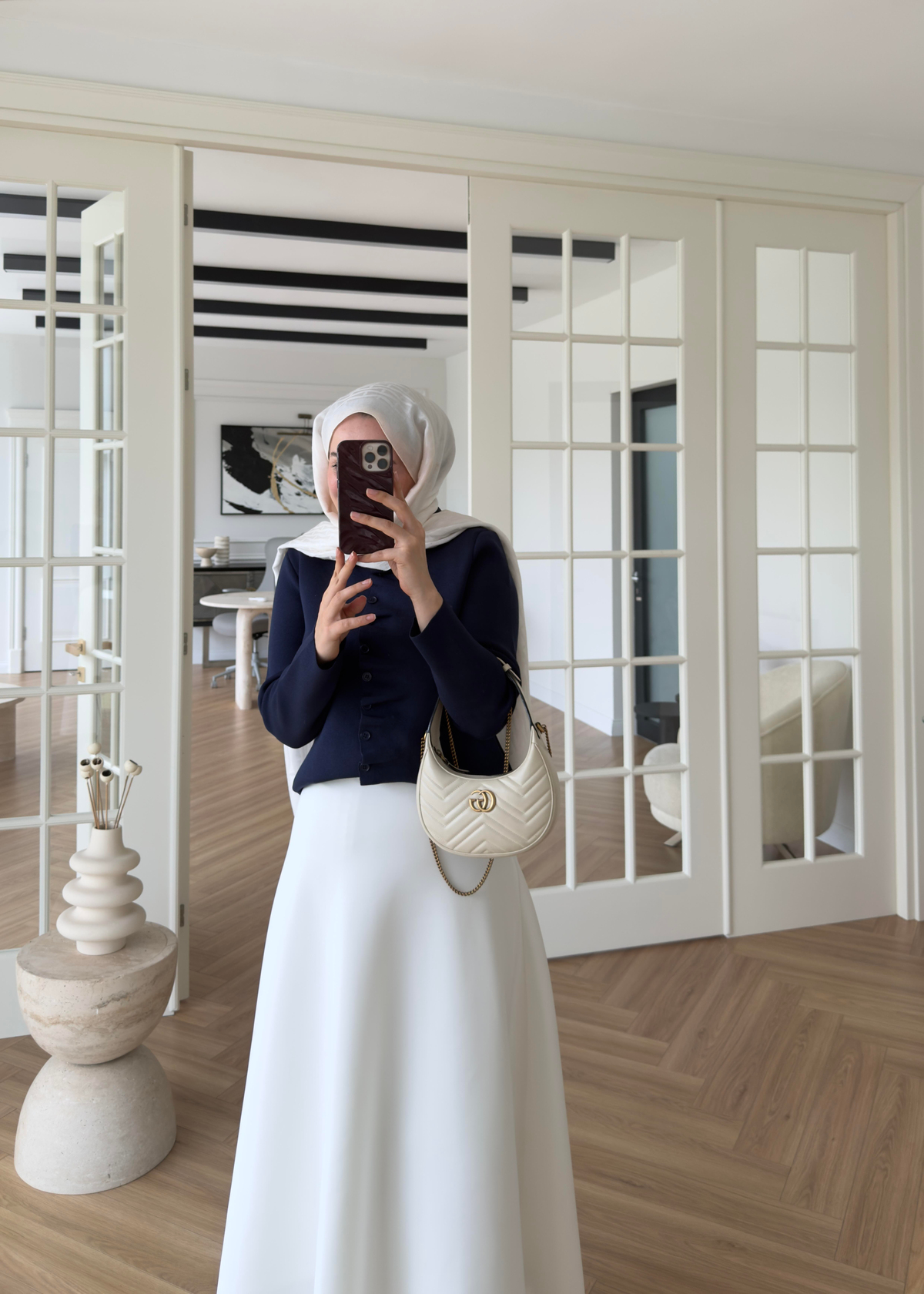 Luvi Çelik Örme Hırka Lacivert