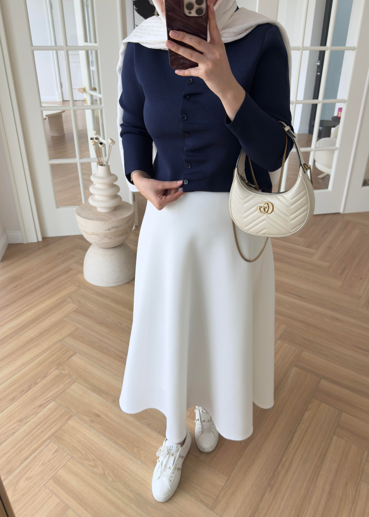 Luvi Çelik Örme Hırka Lacivert