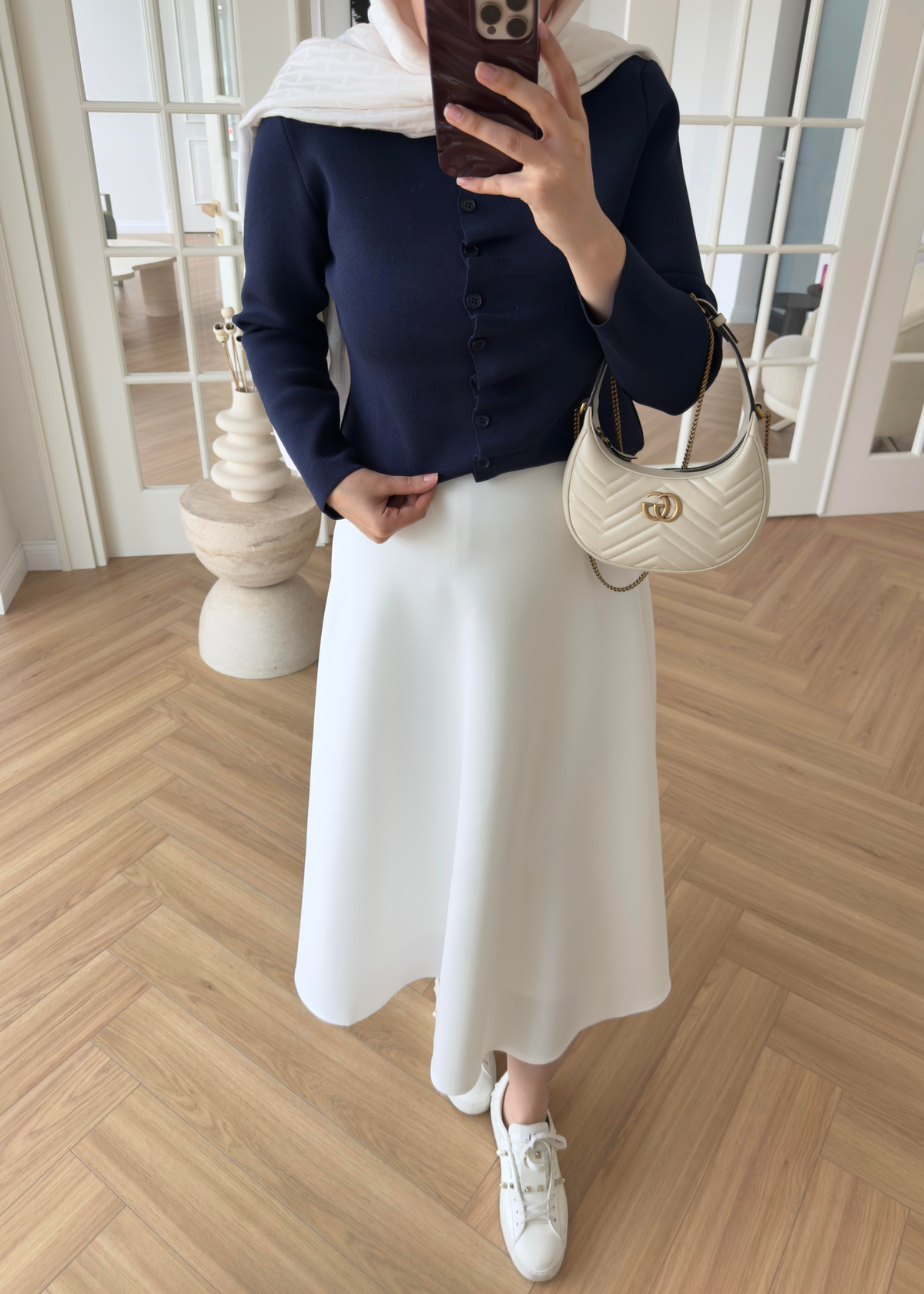 Luvi Çelik Örme Hırka Lacivert