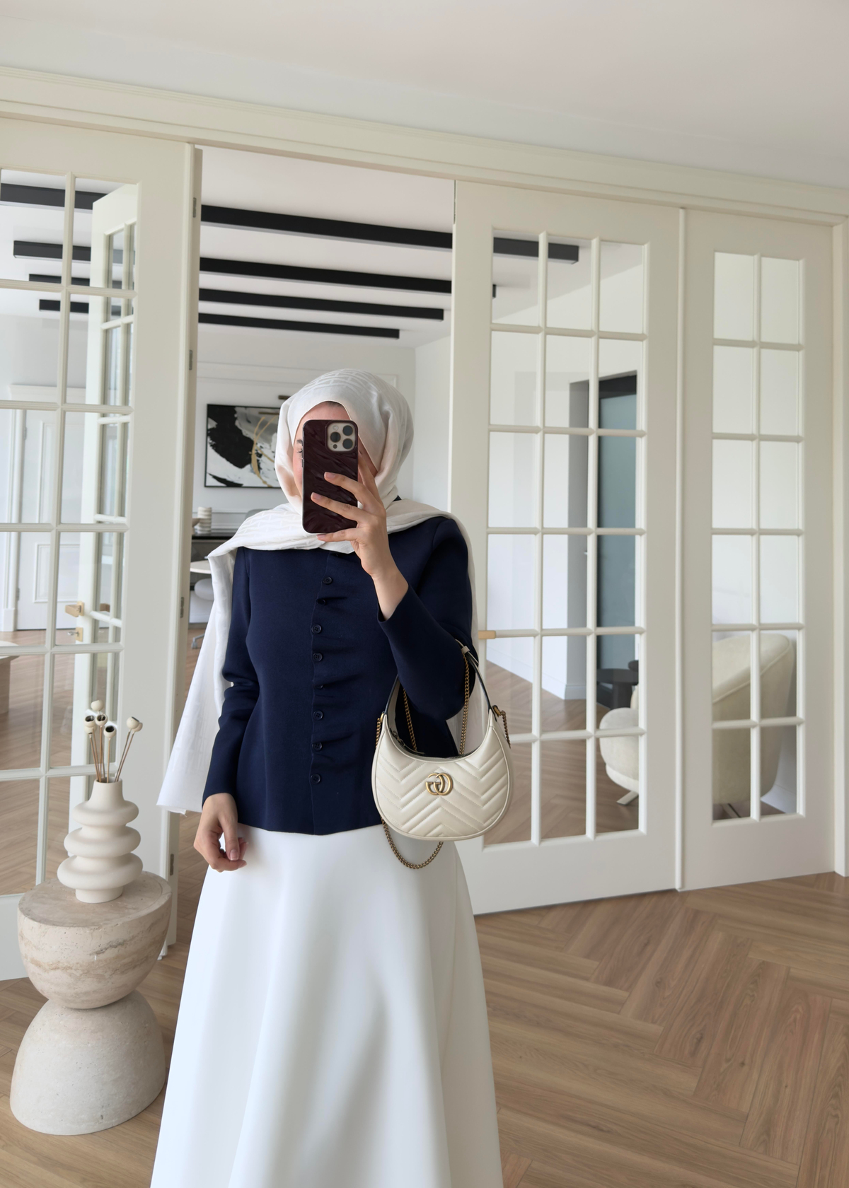 Luvi Çelik Örme Hırka Lacivert