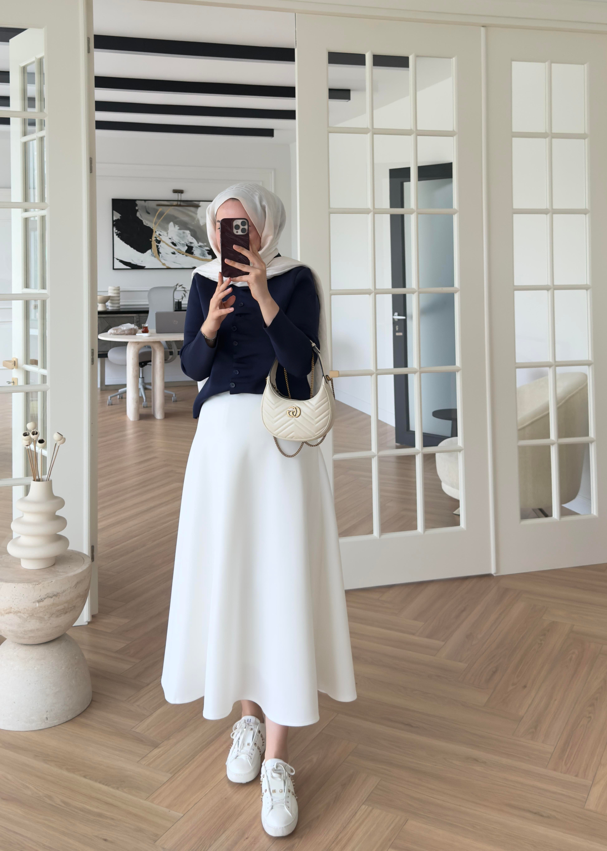 Luvi Çelik Örme Hırka Lacivert