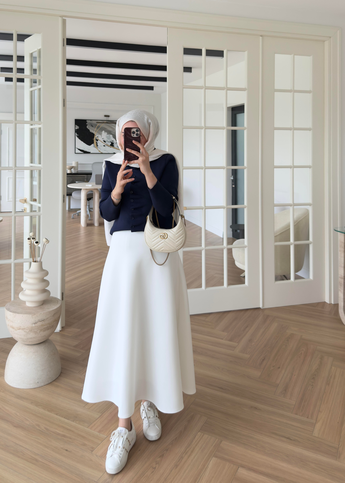 Luvi Çelik Örme Hırka Lacivert