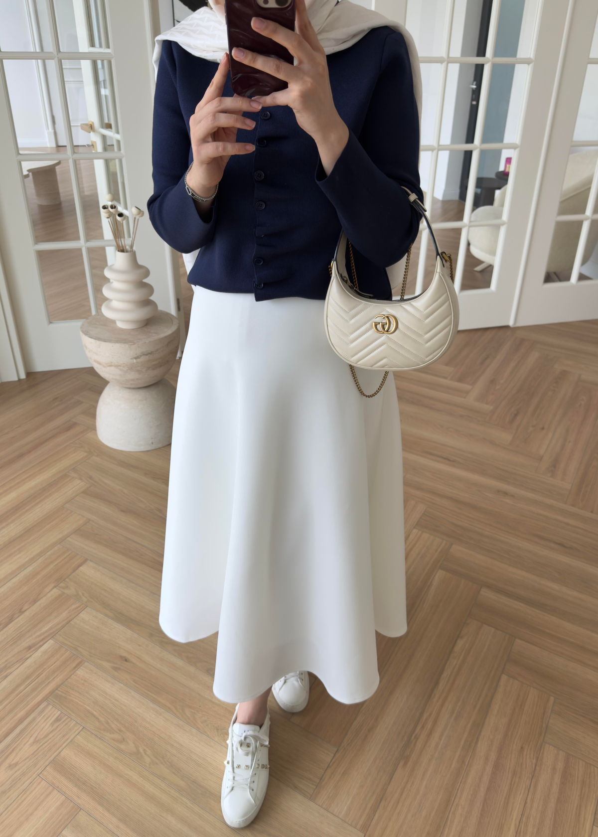 Luvi Çelik Örme Hırka Lacivert