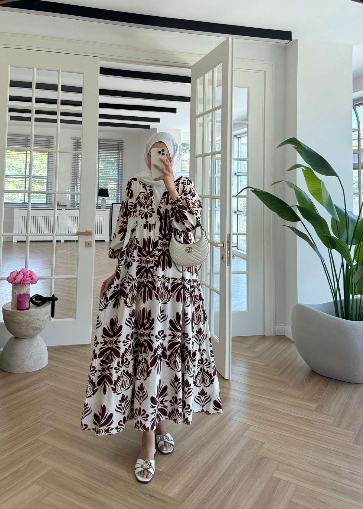 Lyra Mango Elbise Bordo