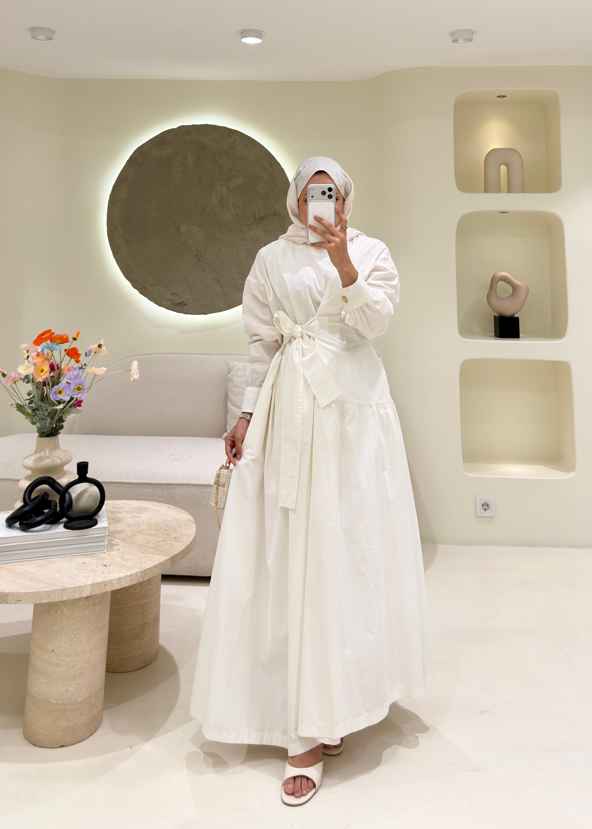 Manolya Elbise Ekru