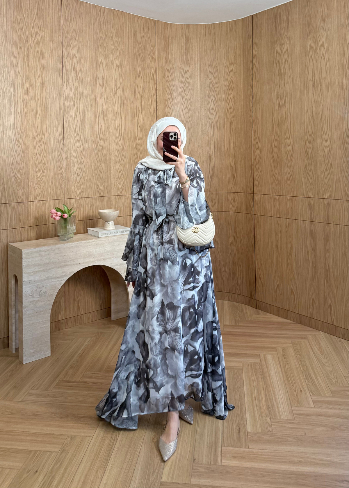 Marya Şifon Elbise Siyah