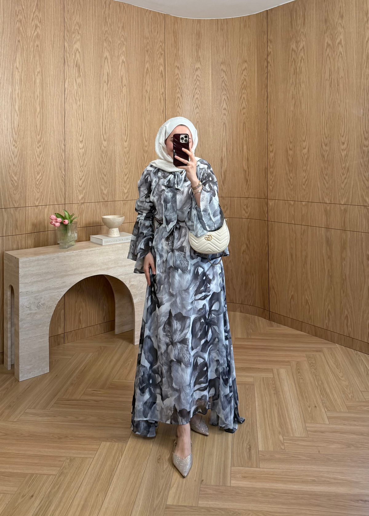 Marya Şifon Elbise Siyah