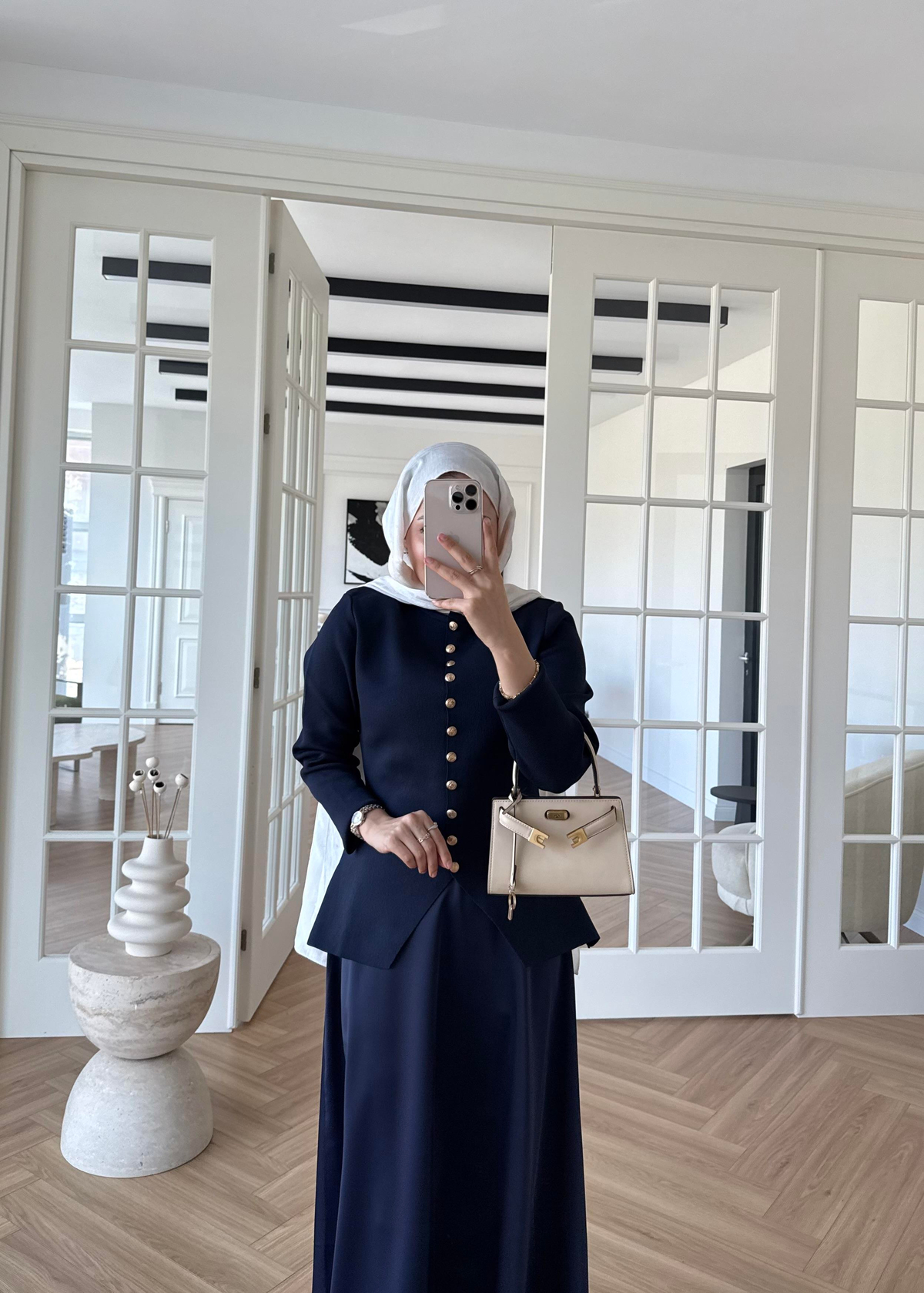 Moi Çelik Örme Hırka Lacivert