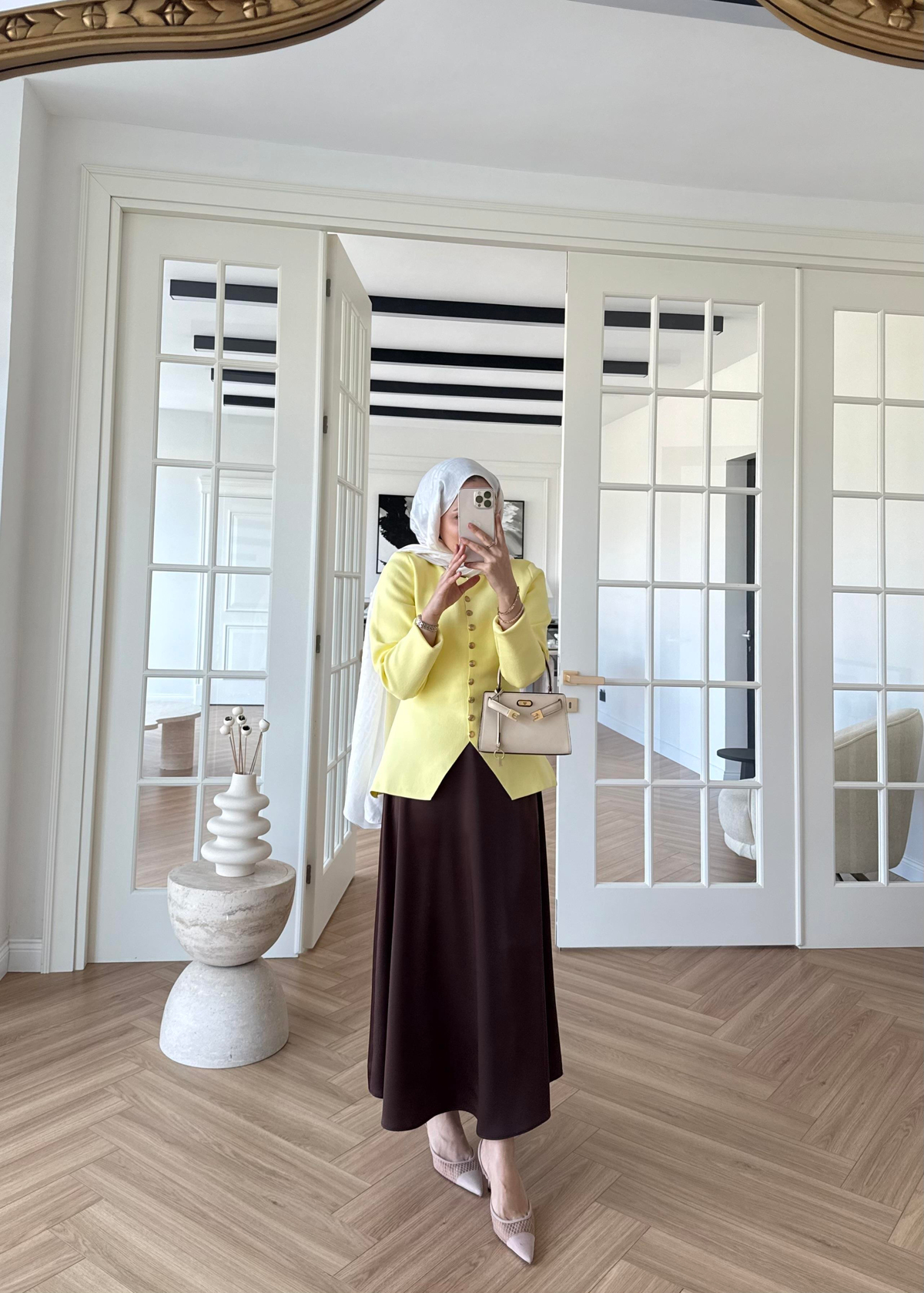 Moi Çelik Örme Hırka Sarı