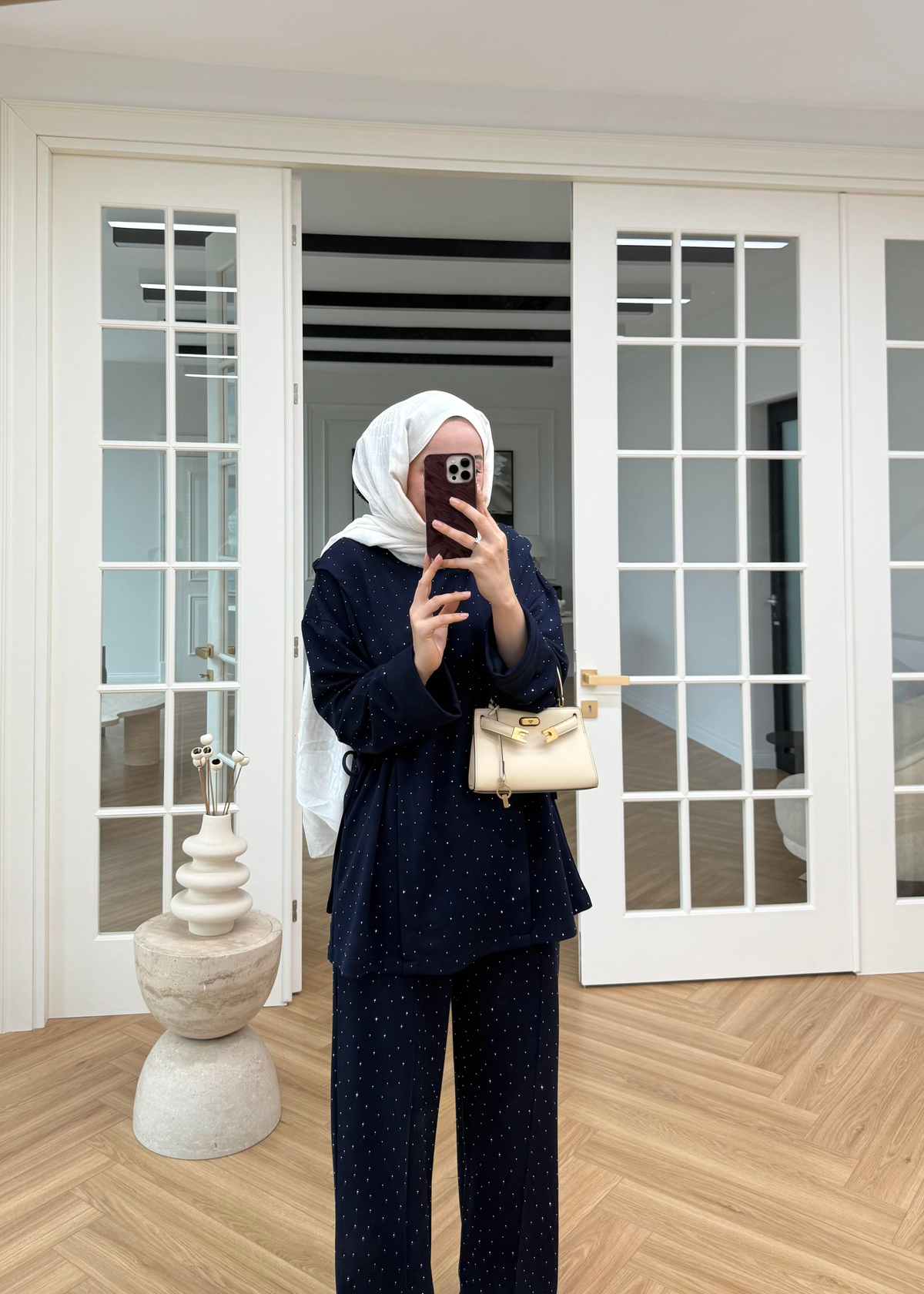 Monna Taşlı Oysh Takım Lacivert