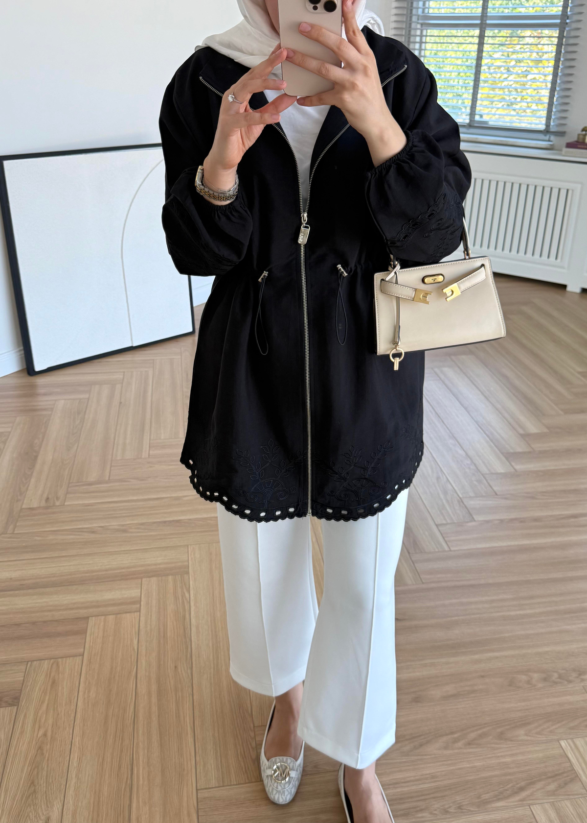 Nakışlı Cupra Kap Siyah