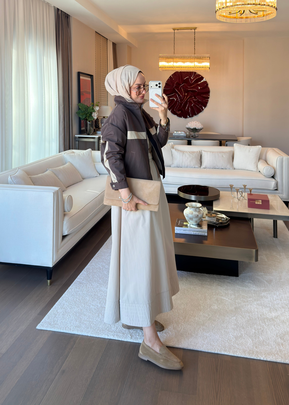 Nervür Detaylı Gabardin Etek Taş