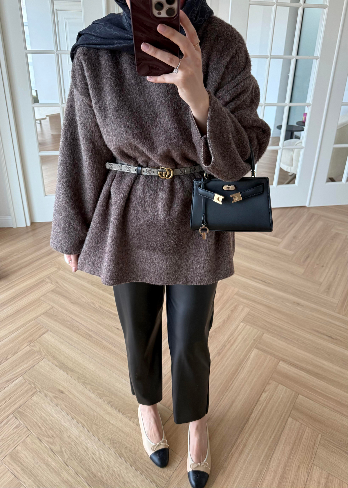 Pamuk Dokulu Kazak Kahverengi