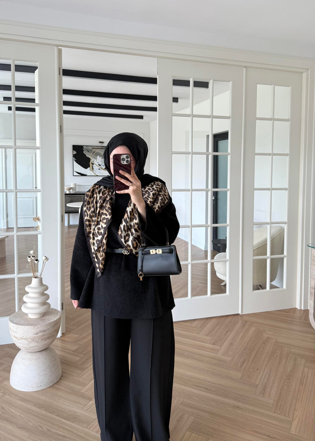 Pamuk Dokulu Kazak Siyah