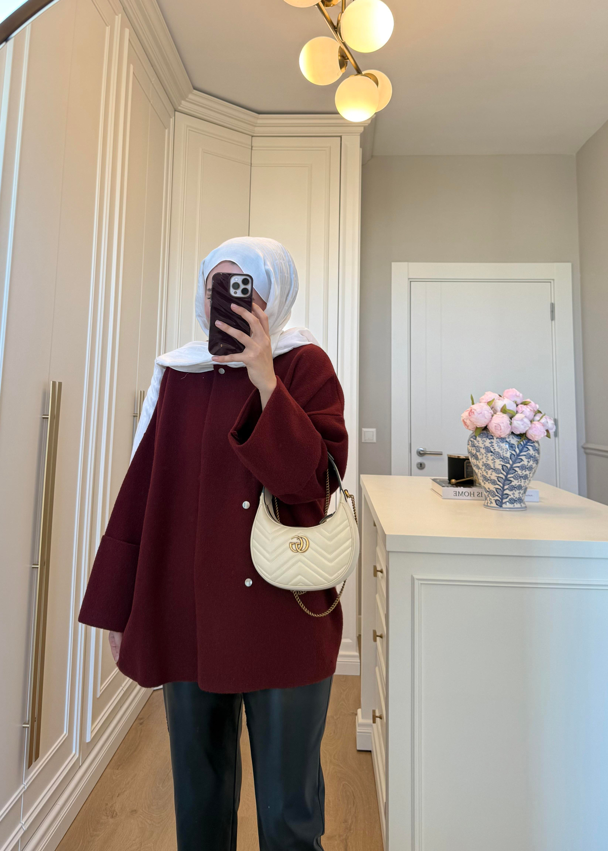 Parla Angora Hırka Bordo