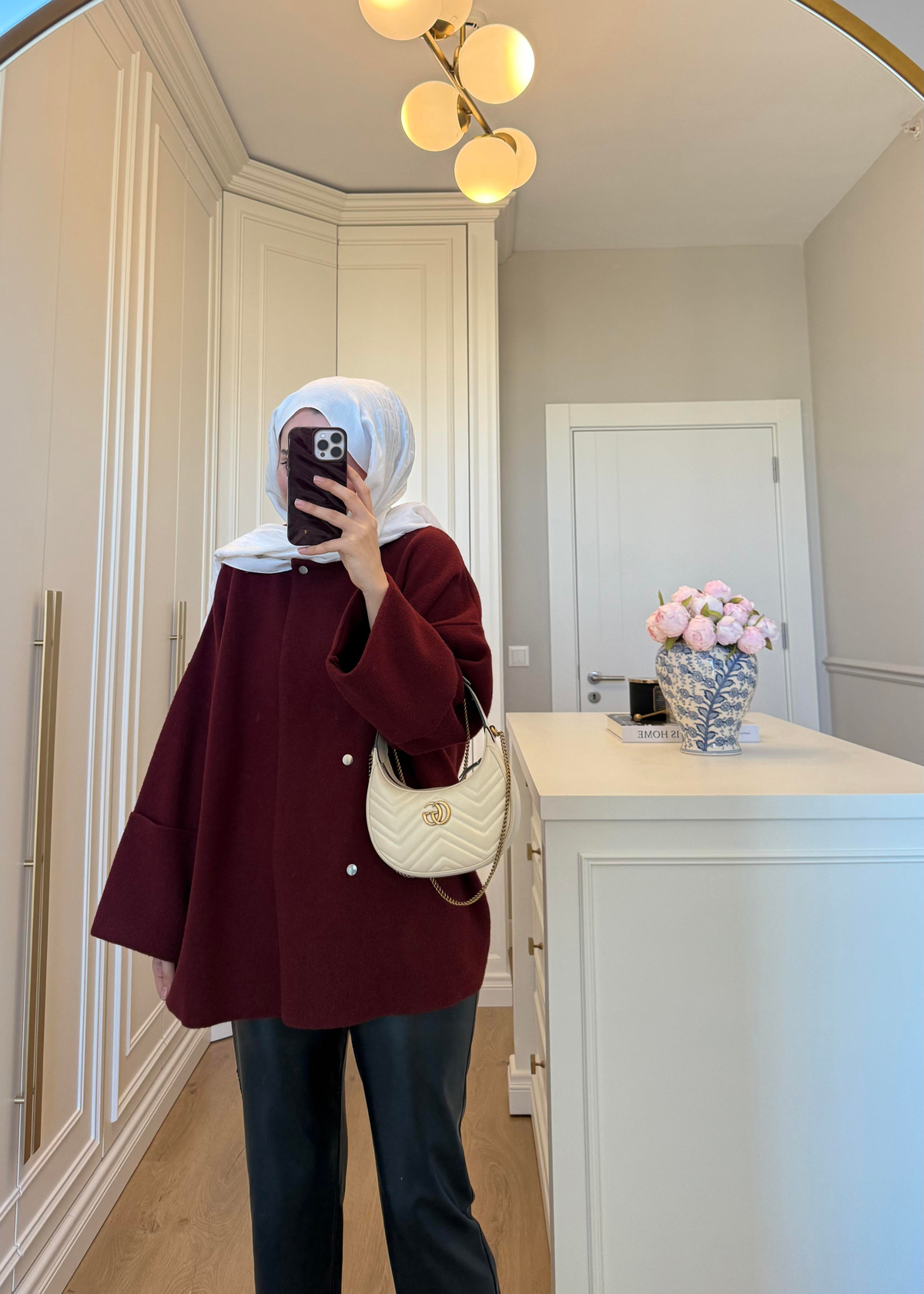 Parla Angora Hırka Bordo