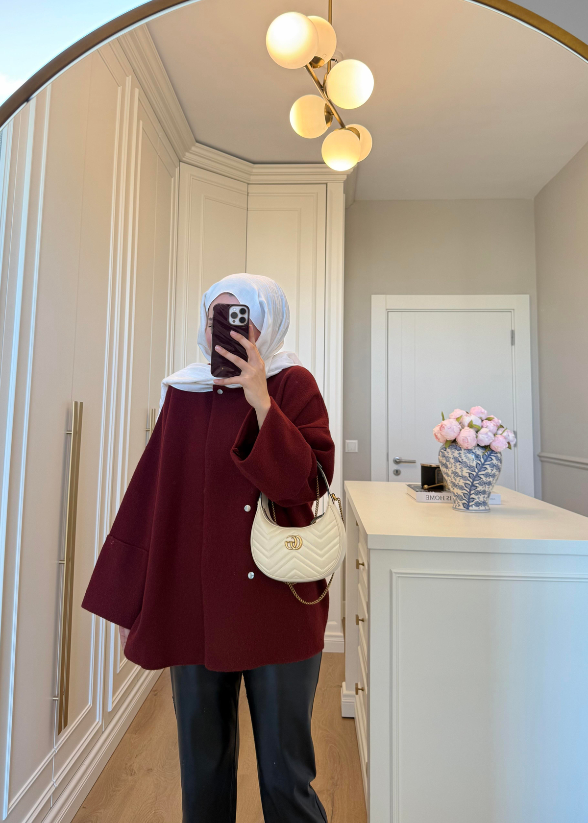 Parla Angora Hırka Bordo