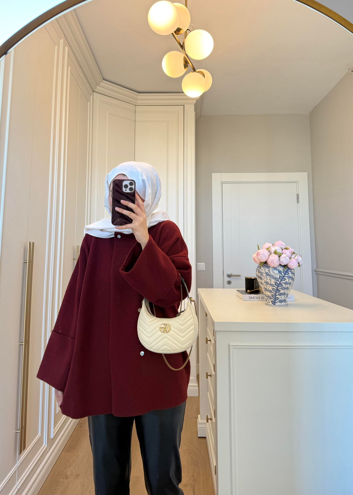 Parla Angora Hırka Bordo