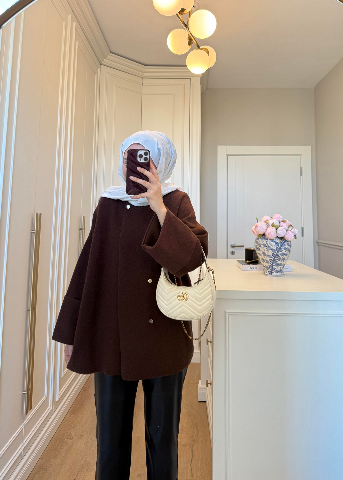 Parla Angora Hırka Kahverengi
