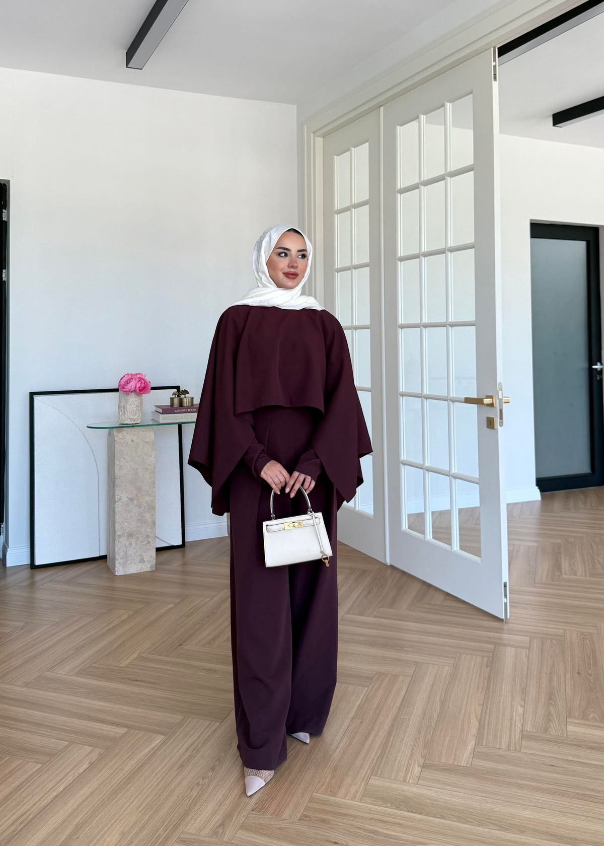 Pelerinli Tasarım Tulum Mürdüm