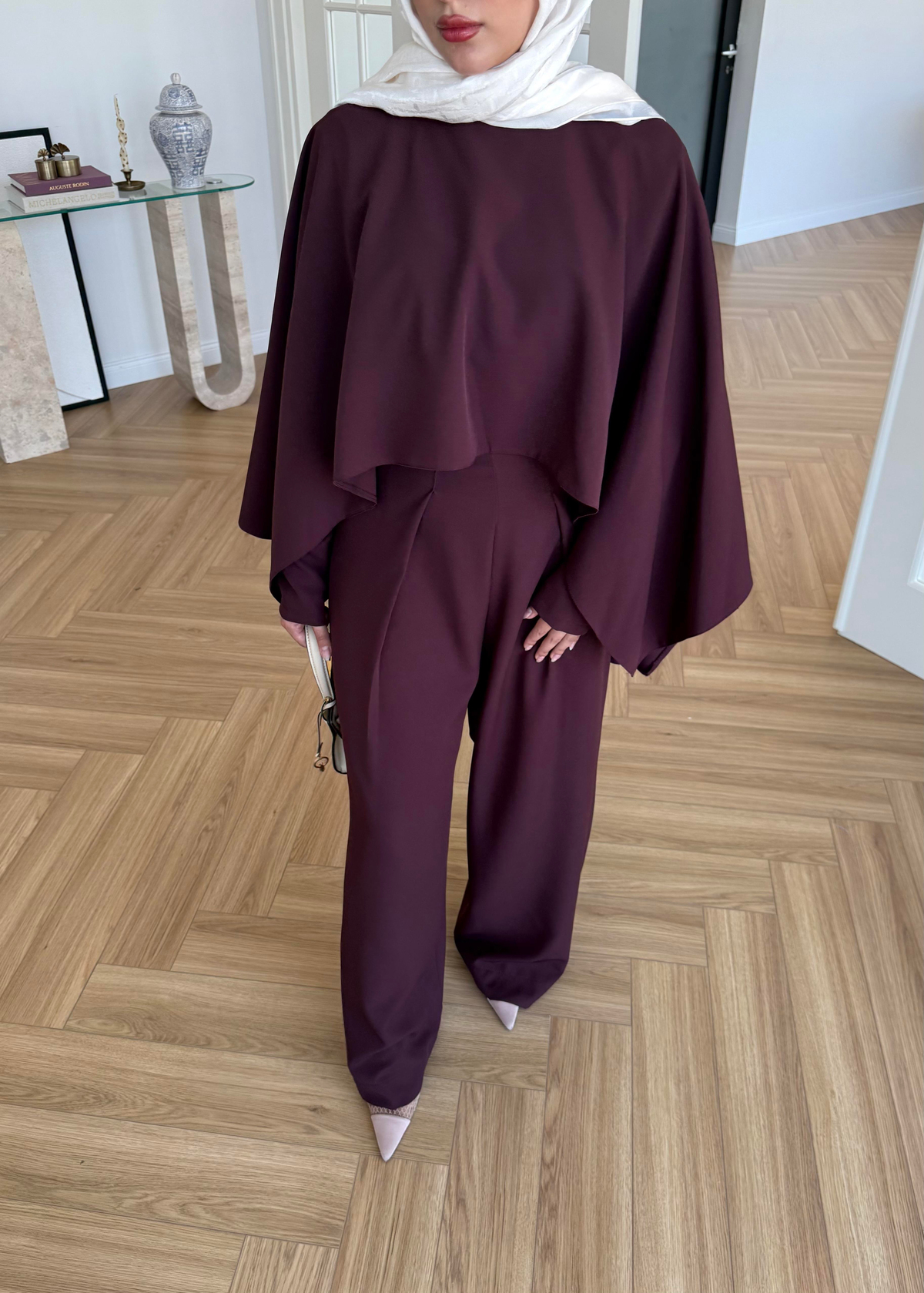 Pelerinli Tasarım Tulum Mürdüm