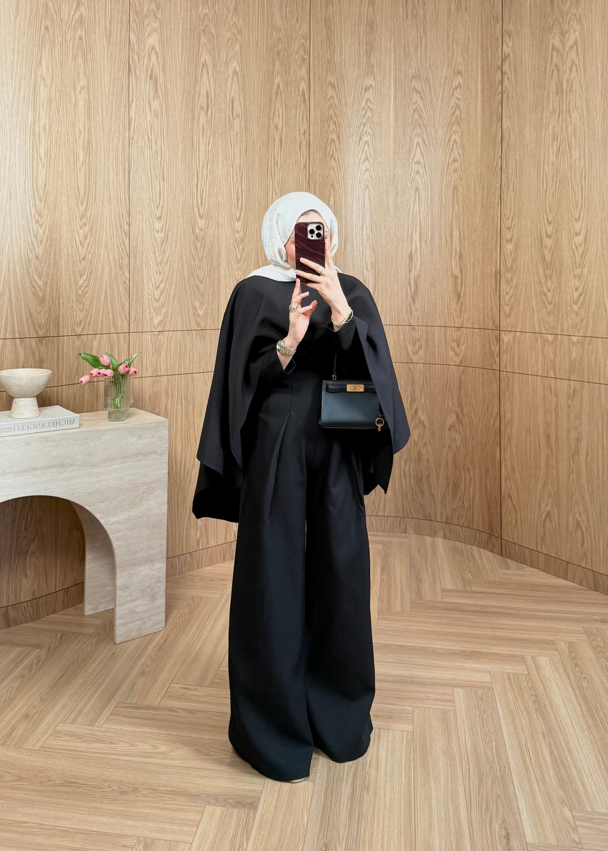 Pelerinli Tulum Siyah