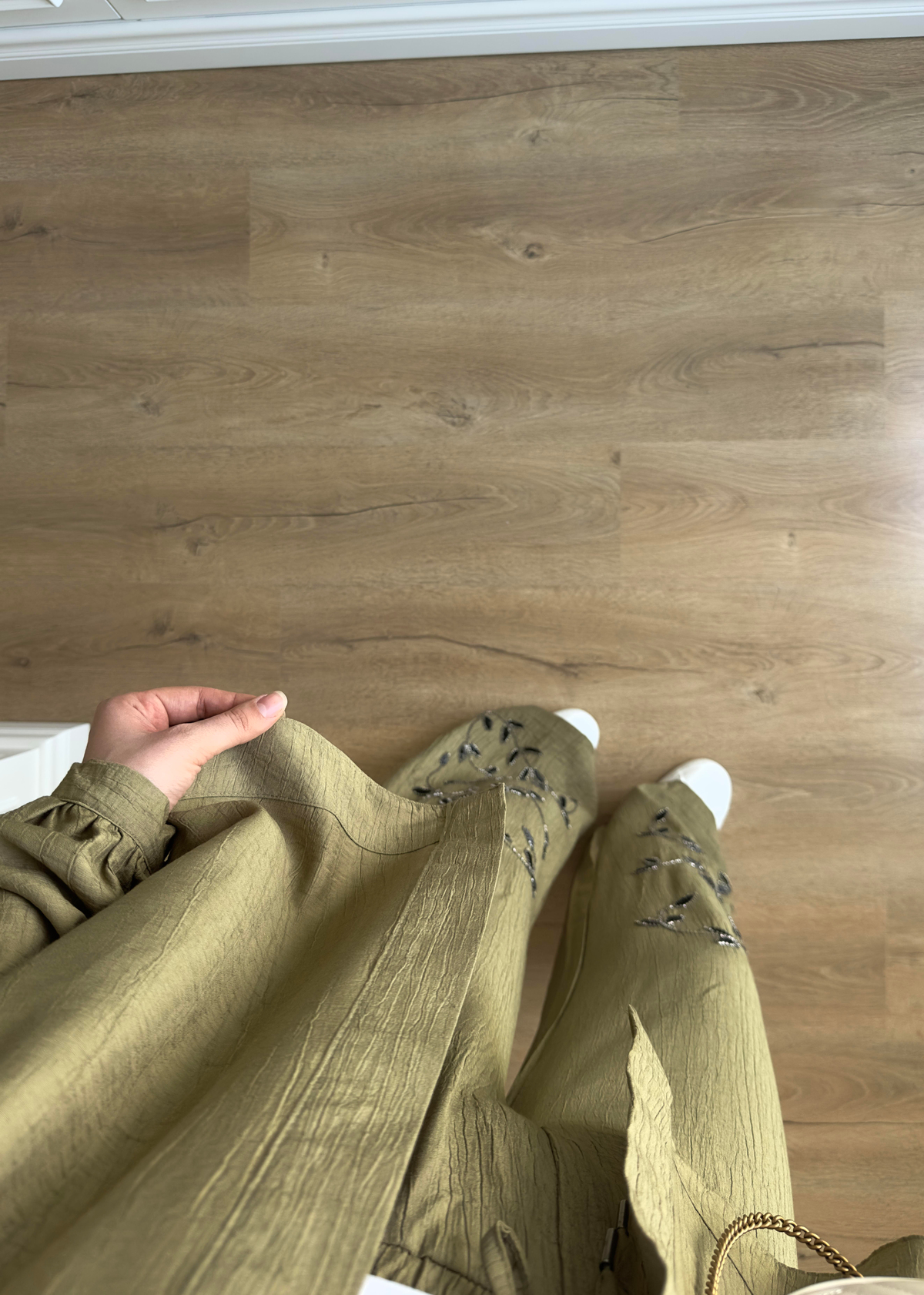 Premium El İşlemeli Pantolon Haki