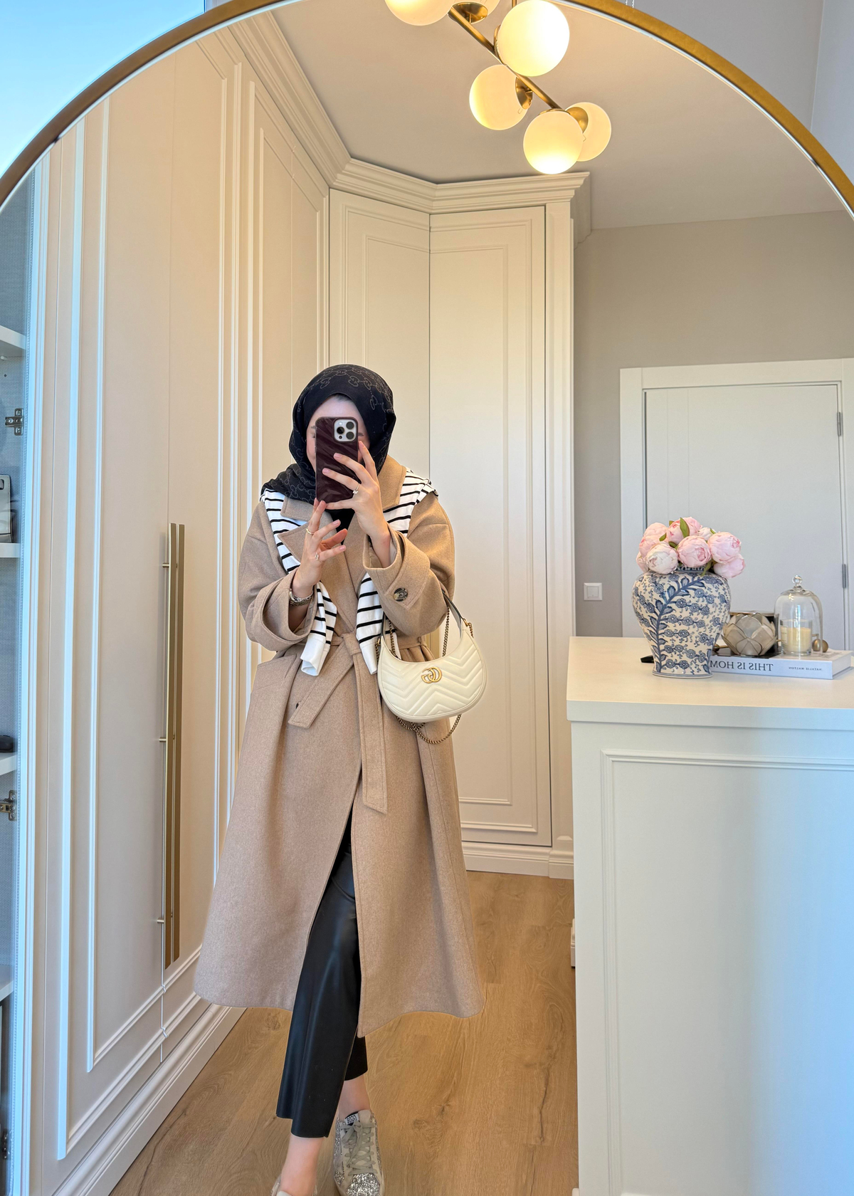 Premium Oversize Kaşe Kaban Camel