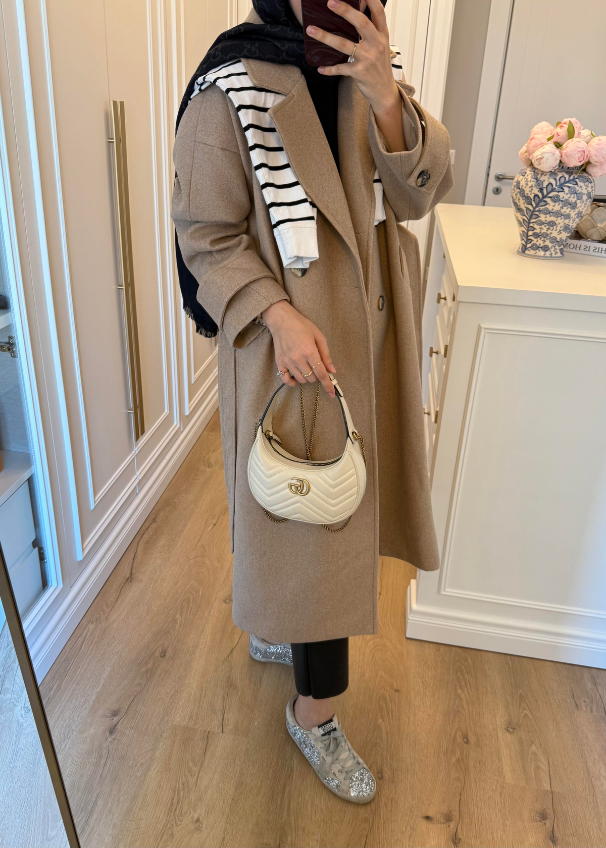 Premium Oversize Kaşe Kaban Camel