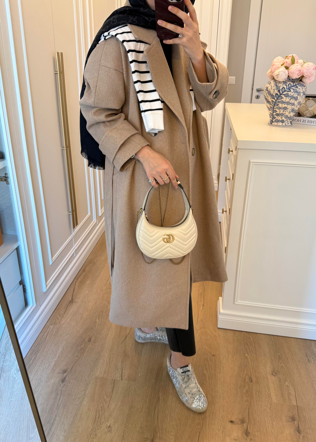 Premium Oversize Kaşe Kaban Camel