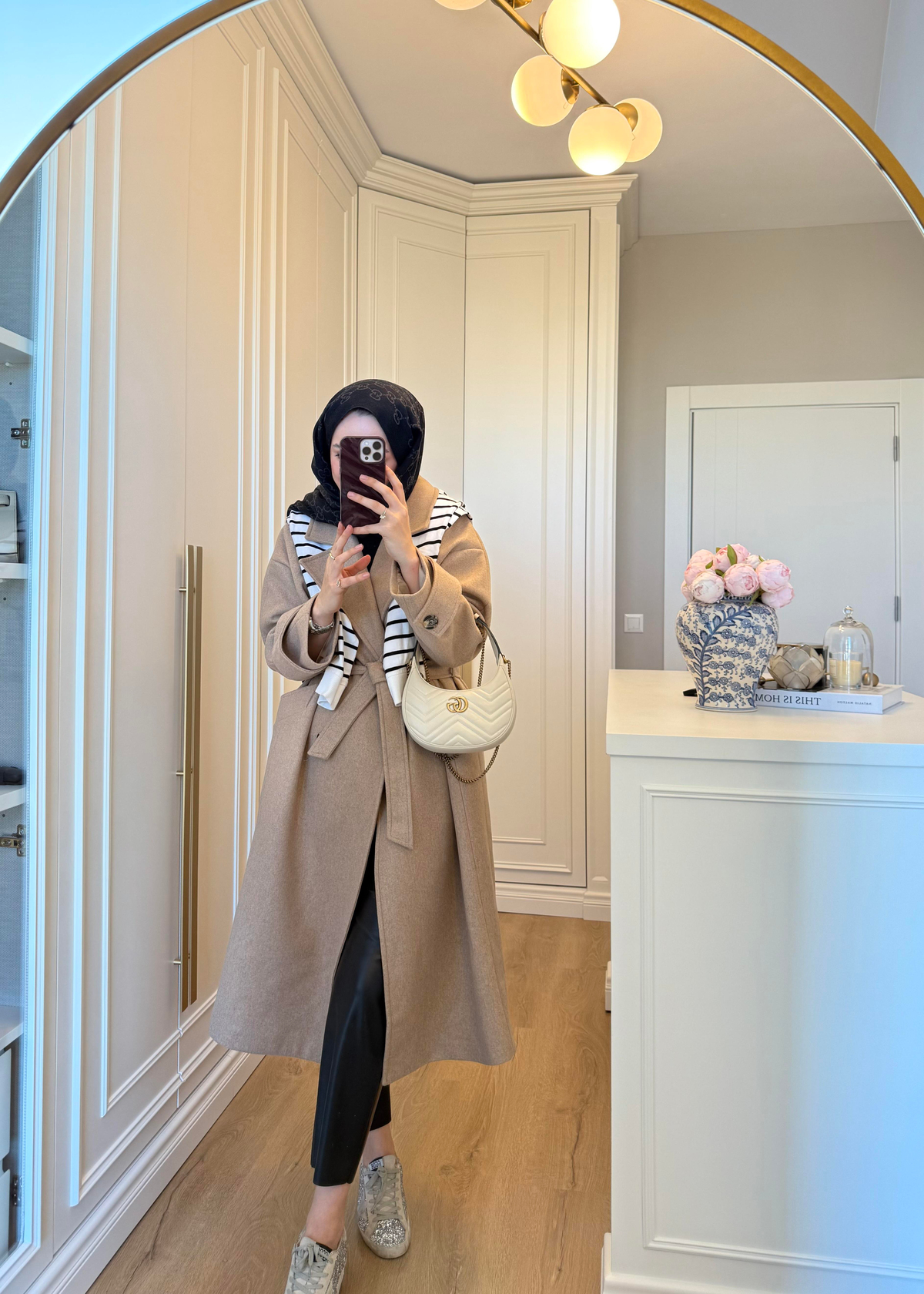 Premium Oversize Kaşe Kaban Camel